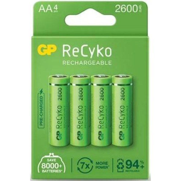 GP ReCyko 2600 AA — Ni-MH LSD, AA