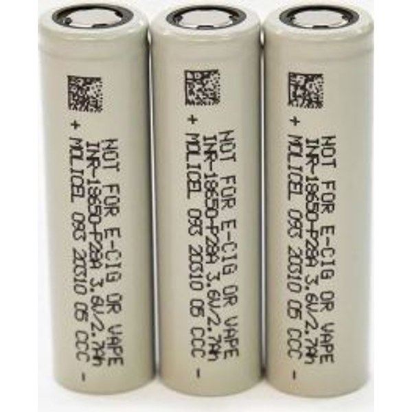 Molicel INR18650-P28A — литий-ионный INR, высокотоковый