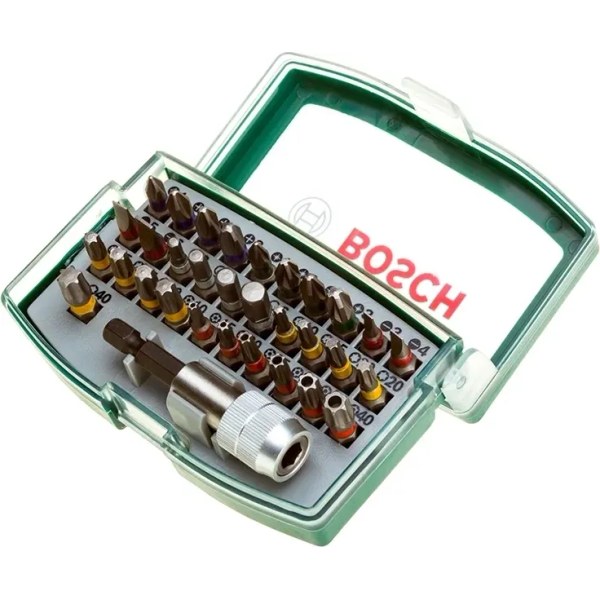 Bosch 2607017063 Colored — набор 32 шт (31 бита + держатель), 25 мм
