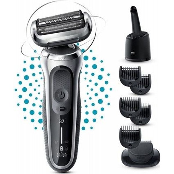 Braun Series 7 71-S7500CC — сеточная, сухое и влажное бритьё