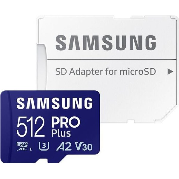 Samsung PRO Plus microSD — microSDXC, UHS-I U3 V30 A2
