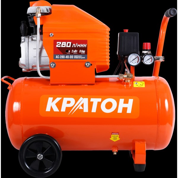 Кратон AC-280-40-DD — масляный, коаксиальный, ресивер 40 л