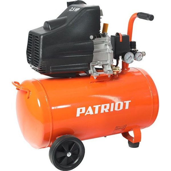Patriot PTR 50-260A — масляный, ременной, двухцилиндровый, ресивер 50 л