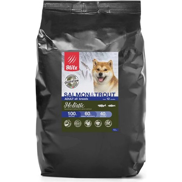 Blitz Holistic Sensitive Dog Salmon & Potato — супер-премиум