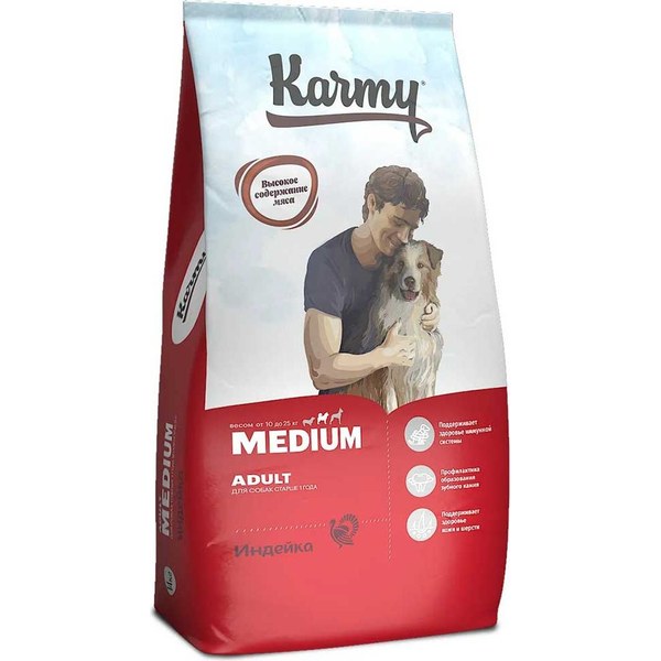 Karmy Adult Medium Breeds Turkey — супер-премиум