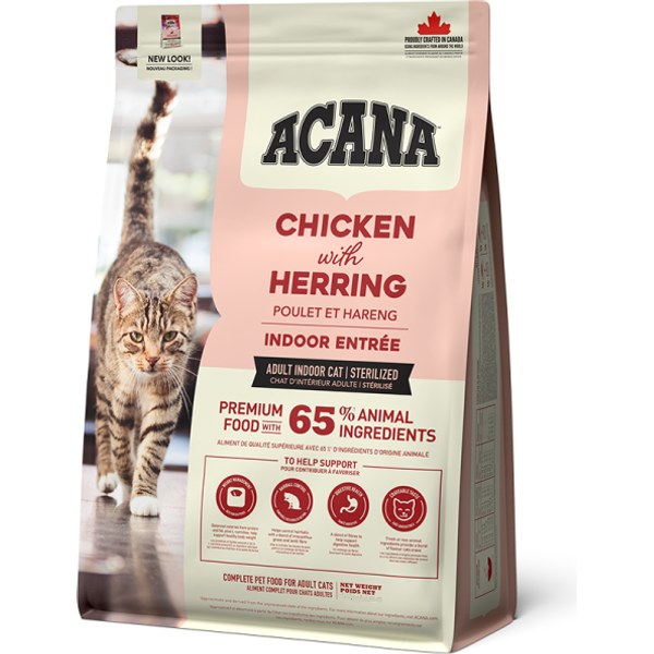 Acana Indoor Entree (для домашних и стерилизованных кошек) — холистик