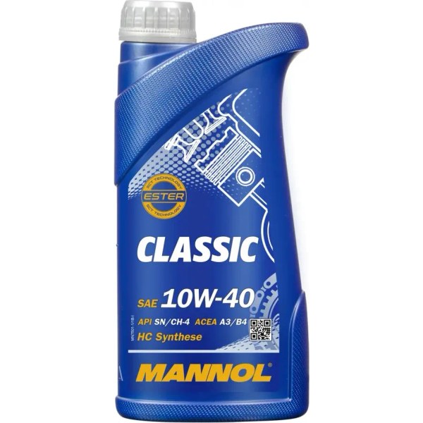 Mannol Classic 10W-40 — полусинтетика (HC-синтез)