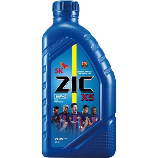 ZIC X5 10W-40 — полусинтетика (база Yubase, Group III)