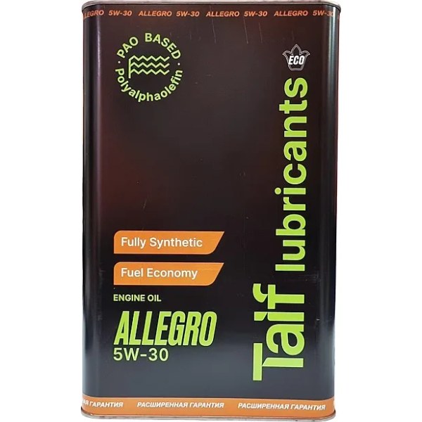 TAIF Allegro 5W-30 — синтетика (PAO)
