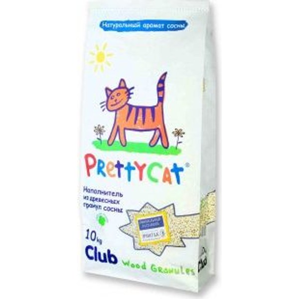 PrettyCat Wood Granules — древесный впитывающий