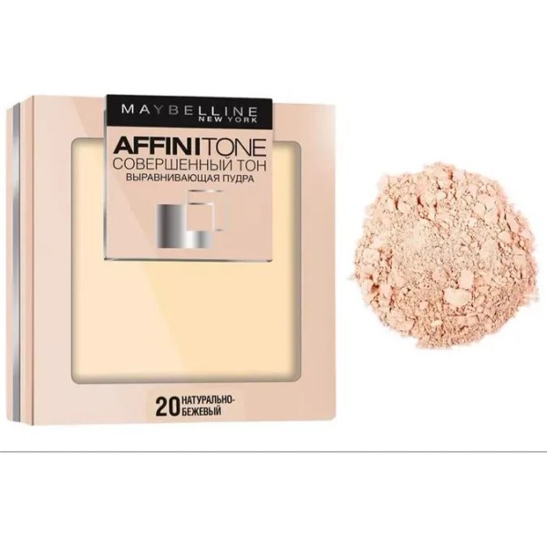 Maybelline New York Affinitone Powder — компактная прессованная