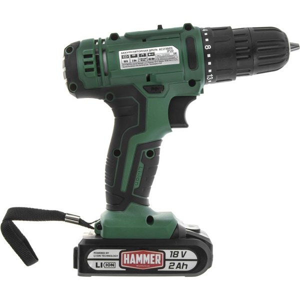 Hammer Flex ACD18BS — аккумуляторный, безударный, щёточный