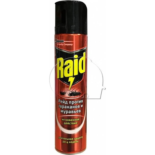 Raid Аэрозоль против тараканов и муравьёв — аэрозоль (300 мл)