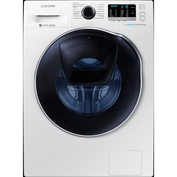 Samsung WD80K5410OW — отдельностоящая, фронтальная загрузка