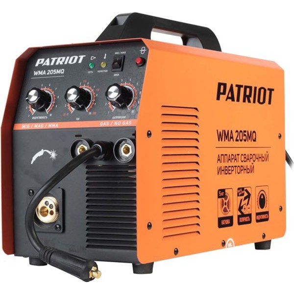 Patriot WMA 205 MQ — MIG/MAG + FLUX + MMA