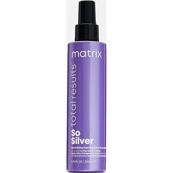 Matrix Total Results So Silver — система против желтизны для блонда — тонирующий шампунь + маска + несмываемый спрей