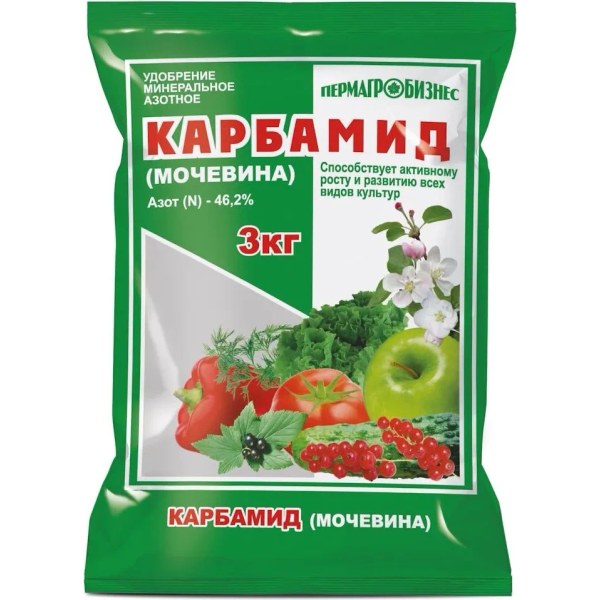 Мочевина (карбамид) — Однокомпонентное, минеральное (46% N)