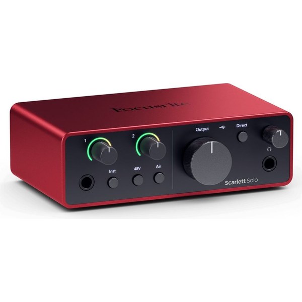 Focusrite Scarlett Solo 4th Gen — внешний USB-аудиоинтерфейс